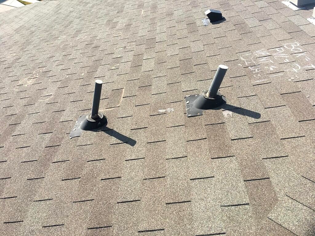 Little Elm roof project — roof penetrations and shingles