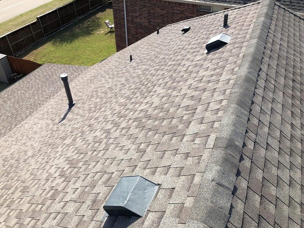McKinney roofing project — roof field and penetrations
