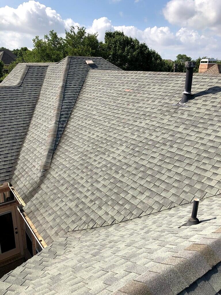 Frisco roof project — ridge and roof field