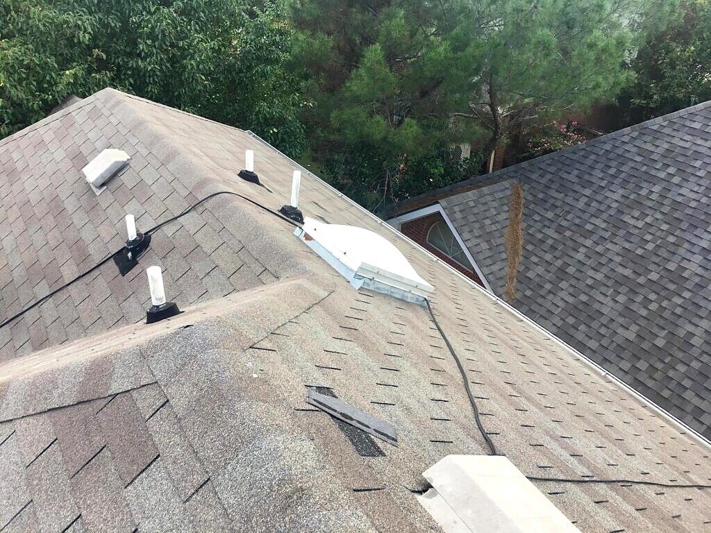 Plano roof inspection — documented shingle condition