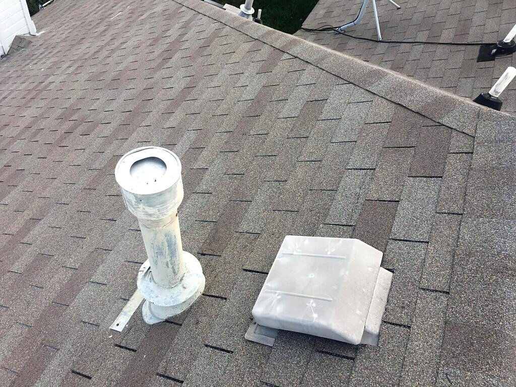 Plano roof inspection — roof penetrations and shingles