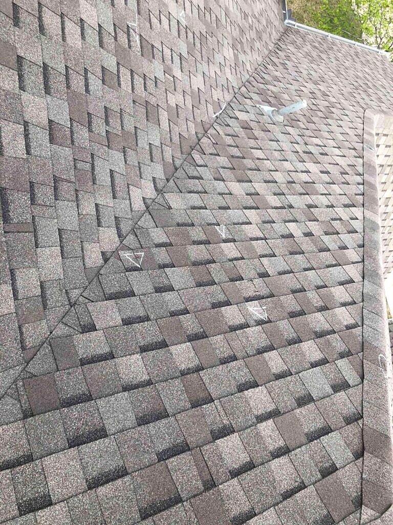 Allen roofing project — architectural shingle field