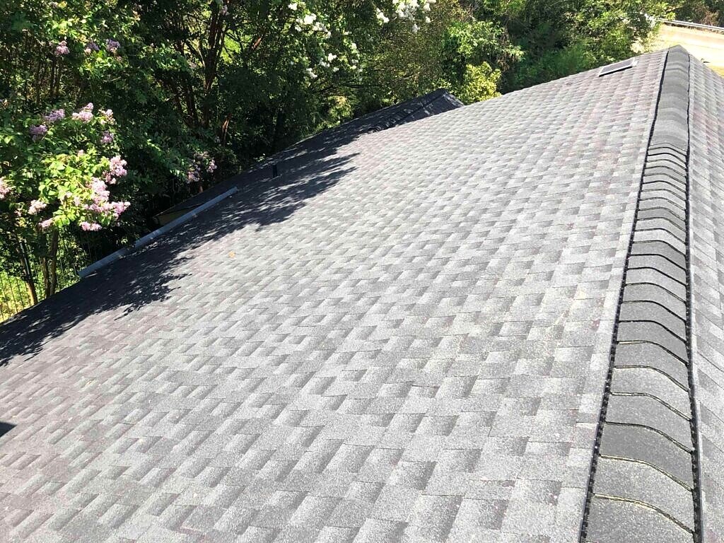 Dallas roofing project — ridge and shingle field
