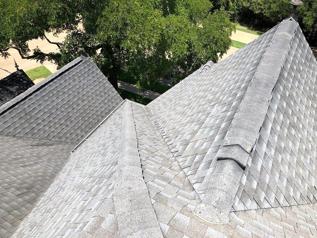 Plano roof project — ridge and valley geometry