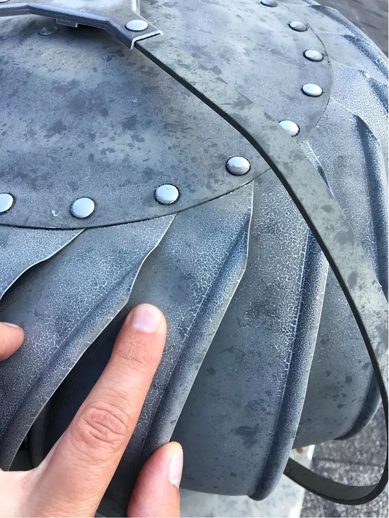 Turbine vent condition before replacement.