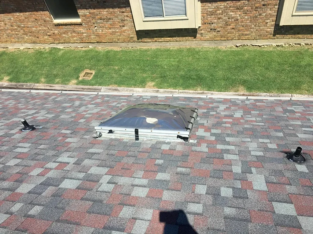 Skylight area recorded during the roof inspection.