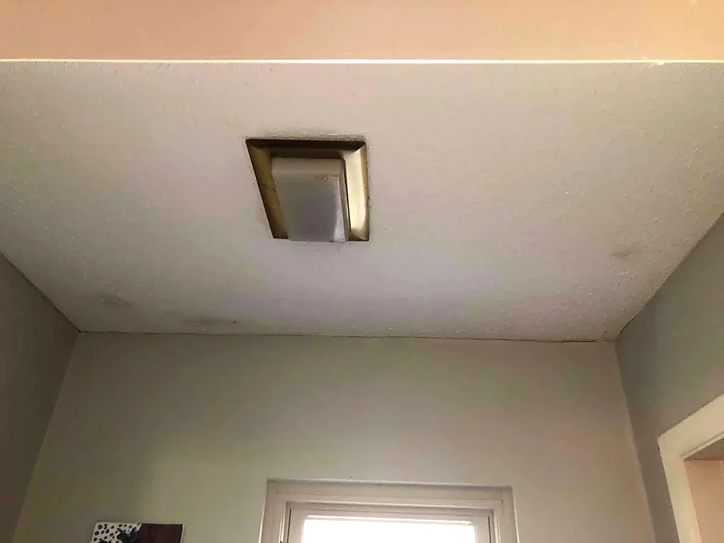 Interior ceiling area included in the restoration record.