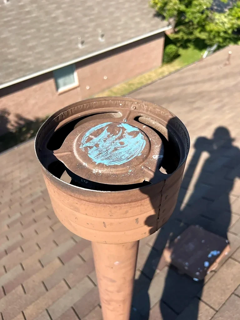 Vent cap condition recorded during inspection.